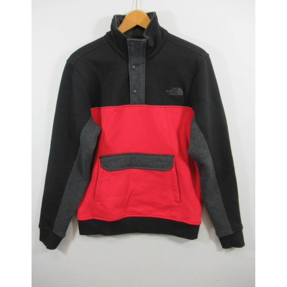 The North Face Alphabet City Pullover Sweatshirt Men Small Colorblock Mockneck